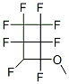 1,2,2,3,3,4,5,6-Octafluoro-5-methoxybicyclo[2.2.0]hexane Struktur