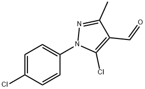 5-CHLORO-1-(4-CHLOROPHENYL)-3-METHYL-1H-PYRAZOLE-4-CARBOXALDEHYDE Struktur