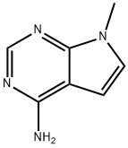 7H-Pyrrolo[2,3-d]pyrimidin-4-amine, 7-methyl- (9CI) Struktur