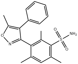 Benzenesulfonamide,  2,4,6-trimethyl-3-(5-methyl-4-phenyl-3-isoxazolyl)- Struktur