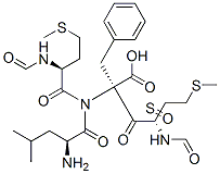 N-formylmethionyl sulfoxide-leucyl-phenylalanine Struktur