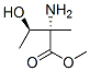 D-Isovaline, 3-hydroxy-, methyl ester, (R)- (9CI) Struktur