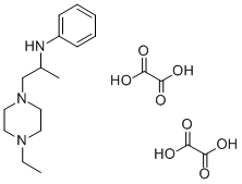 N-(1-Methyl-2-(4-ethylpiperazino)ethyl)aniline dioxalate Struktur