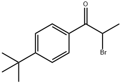 2-BROMO-1-(4-ISOBUTYL PHENYL)-1-PROPANONE Struktur