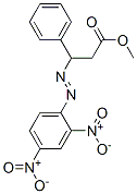 3-[(2,4-Dinitrophenyl)azo]-3-phenylpropionic acid methyl ester Struktur