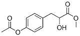 α-Hydroxy-4-acetoxybenzenepropionic acid methyl ester Struktur