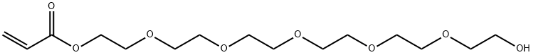 17-hydroxy-3,6,9,12,15-pentaoxaheptadecyl acrylate Struktur