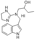 1-((4,5-Dihydro-1H-imidazol-2-yl)(1H-indol-3-ylmethyl)amino)-2-butanol  monohydroiodide Struktur