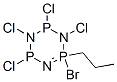 1-Propyl-1-bromotetrachlorocyclotriphosphazene Struktur