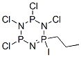 1-Propyl-1-iodotetrachlorocyclotriphosphazene Struktur