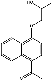 4-(2-Hydroxypropoxy)-1-naphthalenylethanone Struktur