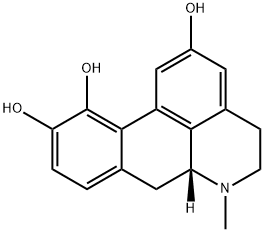 R(-)-2 10 11-TRIHYDROXYAPORPHINE Struktur