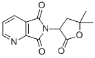 2,3-Pyridinedicarboximide, N-(5,5-dimethyl-2-oxotetrahydro-3-furyl)- Struktur