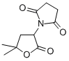 N-(5,5-Dimethyl-2-oxotetrahydro-3-furyl)succinimide Struktur