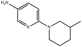 6-(3-Methyl-1-piperidinyl)-3-pyridinylamine Struktur