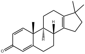 17,17-Dimethyl-18-norandrosta-1,4,13-trien-3-one Struktur