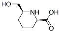 2-Piperidinecarboxylicacid,6-(hydroxymethyl)-,(2R,6S)-(9CI) Struktur