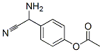 Benzeneacetonitrile, 4-(acetyloxy)-alpha-amino- (9CI) Struktur