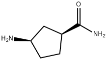 Cyclopentanecarboxamide, 3-amino-, (1S,3R)- (9CI) Struktur