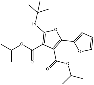 [2,2-Bifuran]-3,4-dicarboxylic  acid,  5-[(1,1-dimethylethyl)amino]-,  bis(1-methylethyl)  ester  (9CI) Struktur