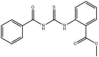 METHYL 2-([(BENZOYLAMINO)CARBOTHIOYL]AMINO)BENZENECARBOXYLATE Struktur