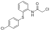 2-Chloro-N-[2-(4-chloro-phenylsulfanyl)-phenyl]-acetamide Struktur