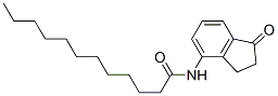 4-Dodecanoylamino-1-indanone Struktur
