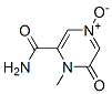 Pyrazinecarboxamide, 1,6-dihydro-N-methyl-6-oxo-, 4-oxide (9CI) Struktur