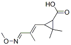 Cyclopropanecarboxylic acid, 3-[3-(methoxyimino)-2-methyl-1-propenyl]-2,2-dimethyl- (9CI) Struktur