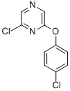 2-CHLORO-6-(4-CHLOROPHENOXY) PYRAZINE Struktur