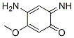 2,4-Cyclohexadien-1-one, 4-amino-6-imino-3-methoxy- (9CI) Struktur