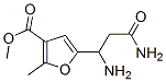 3-Furancarboxylicacid,5-(1,3-diamino-3-oxopropyl)-2-methyl-,methylester(9CI) Struktur