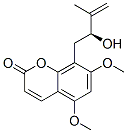 8-[(2S)-2-Hydroxy-3-methyl-3-butenyl]-5,7-dimethoxy-2H-1-benzopyran-2-one Struktur