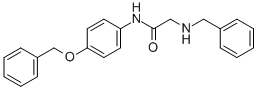 N-[4-(PHENYLMETHOXY)PHENYL]-2-[(PHENYLMETHYL)AMINO]-ACETAMIDE Struktur