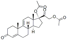 Pregna-4,9(11)-diene-17,21-diol-3,20-dione17,21-diacetate Structure