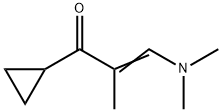 1-Cyclopropyl-3-(dimethylamino)-2-methyl-2-propen-1-one Struktur