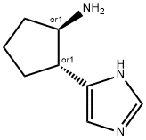 Cyclopentanamine, 2-(1H-imidazol-4-yl)-, trans- (9CI) Struktur