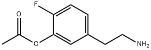 Phenol, 5-(2-aminoethyl)-2-fluoro-, acetate (ester) (9CI) Struktur