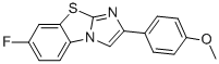 7-FLUORO-2-(4-METHOXYPHENYL)IMIDAZO[2,1-B]BENZOTHIAZOLE Struktur