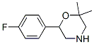 Morpholine, 6-(4-fluorophenyl)-2,2-dimethyl- (9CI) Struktur