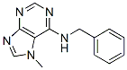 6-BENZYLAMINO-7-METHYLPURINE Struktur