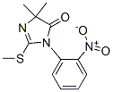 4,4-Dimethyl-2-(methylthio)-1-(2-nitrophenyl)-2-imidazolin-5-one Struktur