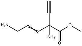 3-Pentenoicacid,2,5-diamino-2-ethynyl-,methylester(9CI) Struktur