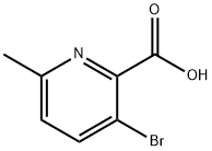 3-BROMO-6-METHYLPICOLINIC ACID Struktur