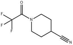 4-Piperidinecarbonitrile, 1-(trifluoroacetyl)- (9CI) Struktur