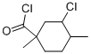 Cyclohexanecarbonyl chloride, 3-chloro-1,4-dimethyl- (9CI) Struktur