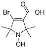 4-Bromo-1-oxyl-2,2,5,5-tetramethyl-δ3-pyrroline-3-carboxylic Acid Struktur