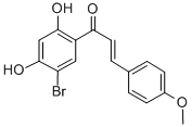 1-(5-Bromo-2,4-dihydroxyphenyl)-3-(4-methoxyphenyl)-2-propen-1-one Struktur