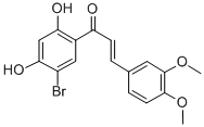 1-(5-Bromo-2,4-dihydroxyphenyl)-3-(3,4-dimethoxyphenyl)-2-propen-1-one Struktur