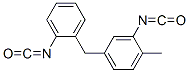 5-(o-isocyanatobenzyl)-o-tolyl isocyanate Struktur